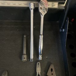 Snap On S80A 1/2 Drive Ratchet 2 Extensions