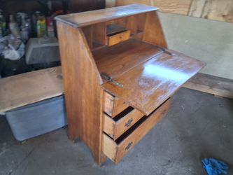 Vintage cabinet with desk