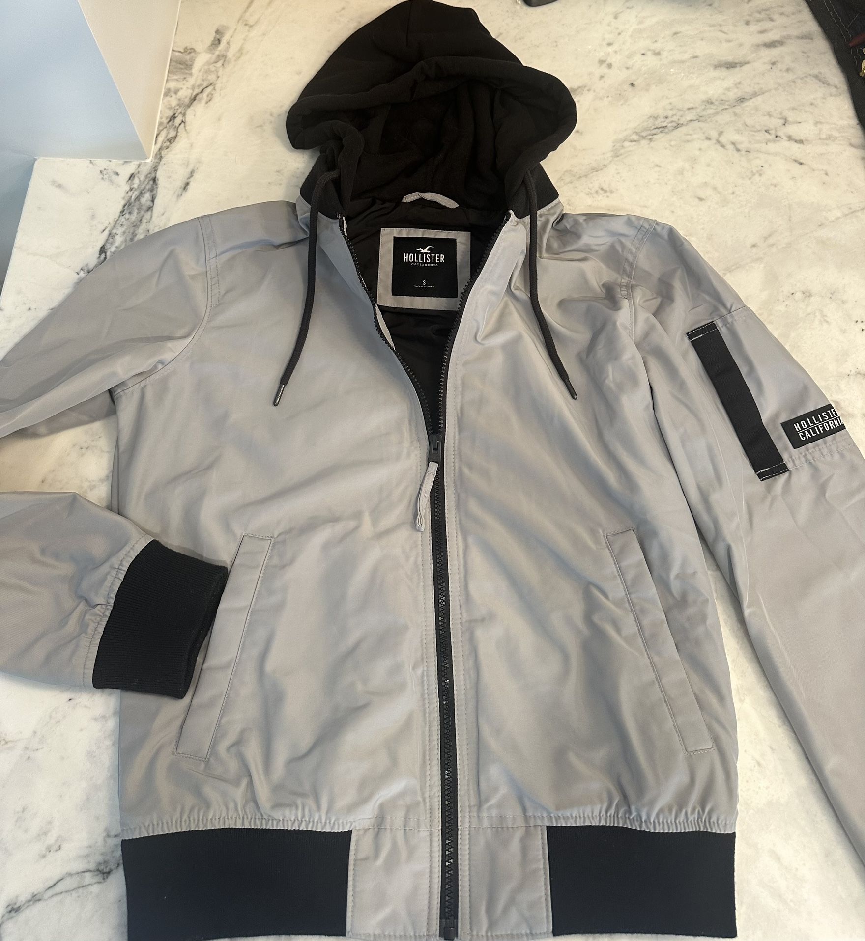 Hollister Winter Jacket with Hoodie, Adult Small