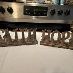 Faith and Hope home decor