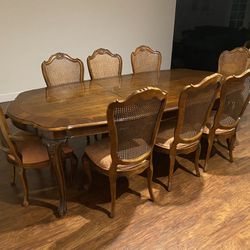 Dining Table - 8 chairs with Extension