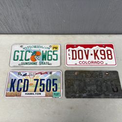 Collectible License Plates