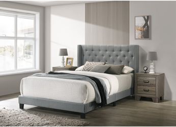 Queen bed frame with 12” pillow top mattress included $475 < free delivery included > Hablo español