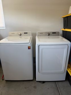 Samsung washer & dryer- large top load