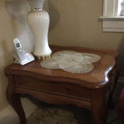 Solid Wood End Table