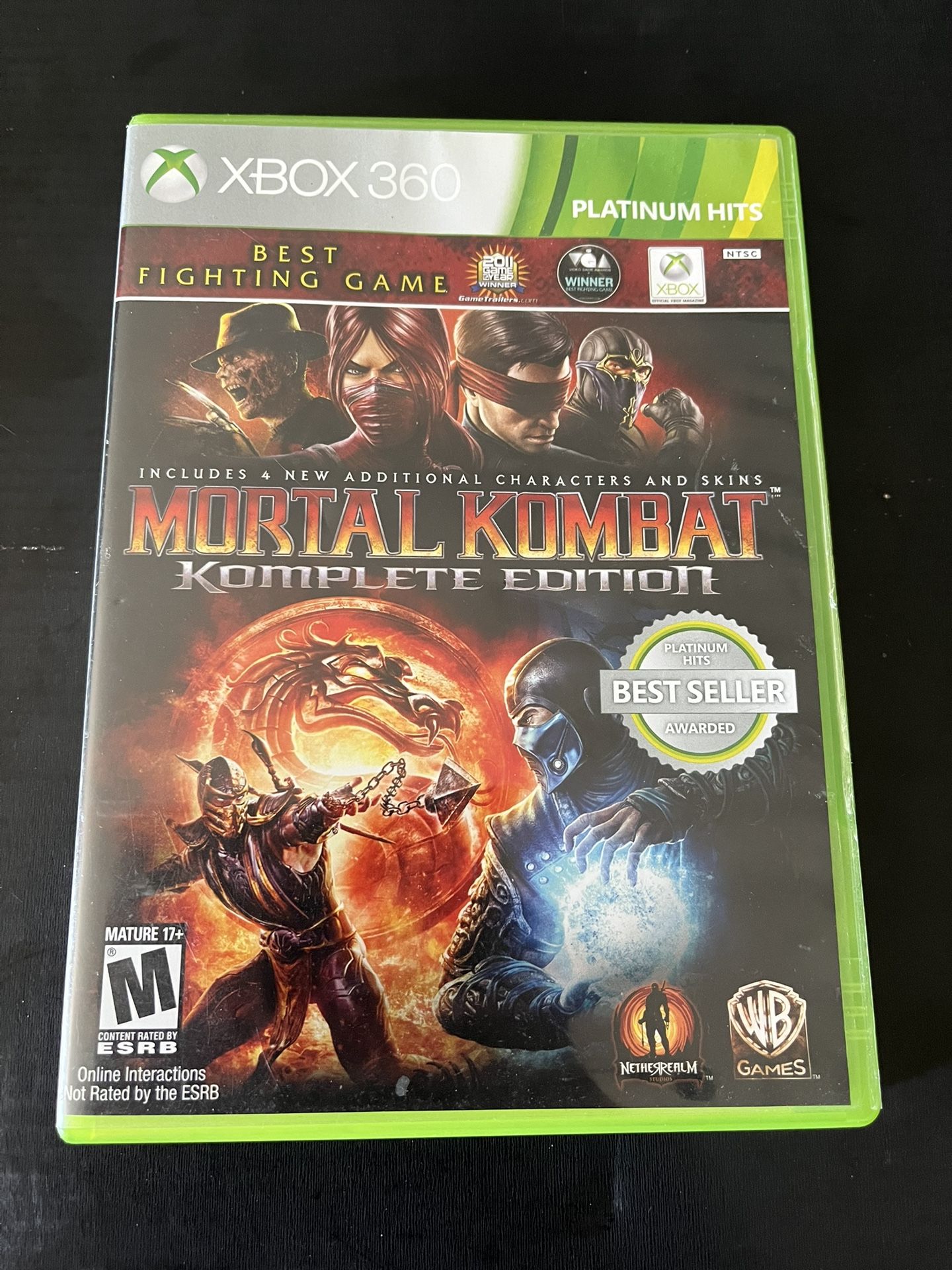 $16 Mortal Kombat Komplete Edition Platinum Hits Xbox 360