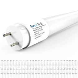 Sunco 50 Pack T8 LED Bulbs 4 Foot, Tube Light Bulbs Ballast Bypass, 48 Inch Fluorescent Replacement, 2200 LM, 18W, 5000K Daylight, Single Ended Power,