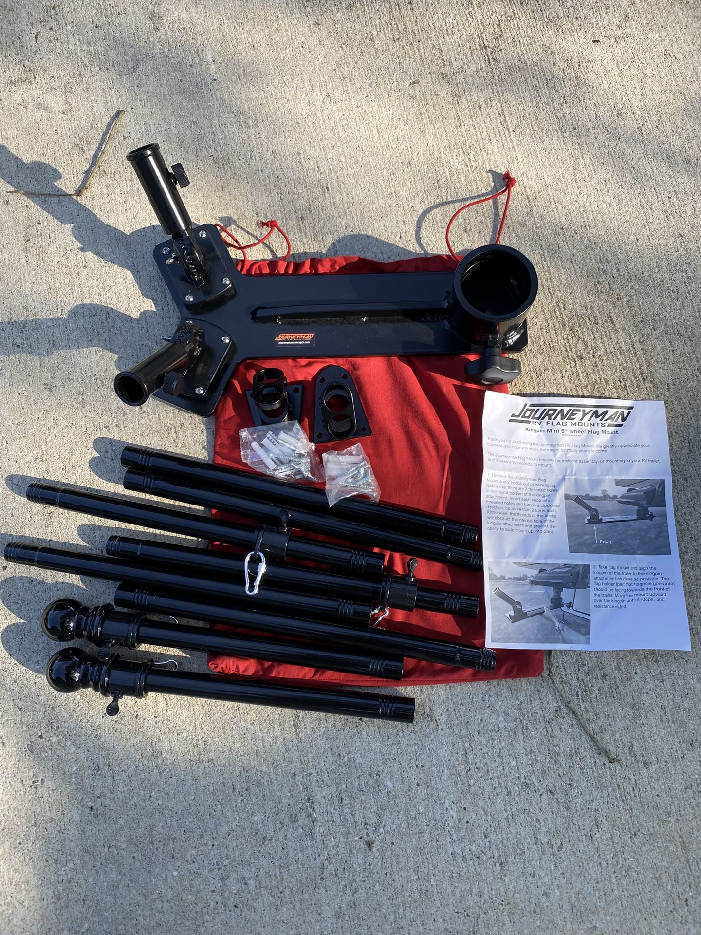 Fifth Wheel Flag Holder