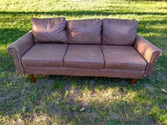 Couch Sofa 3 seater 72 in Faux Leather