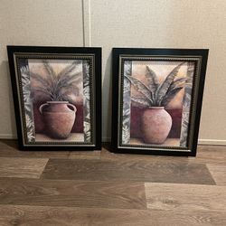 2 Plants Decor Frames 14x16