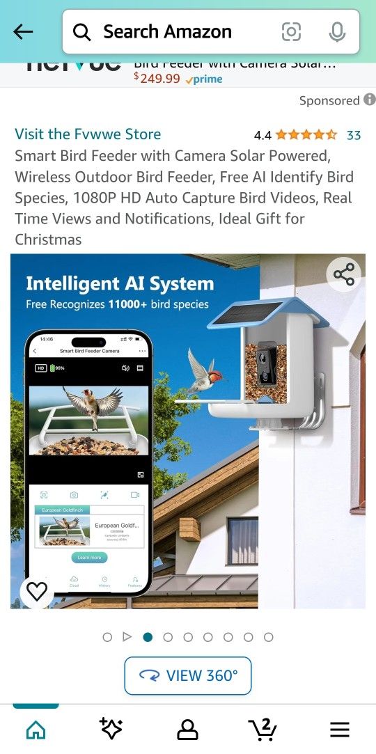 Smart Ai Recognition Bird Feeder BF13 Remote Control Camera