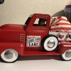 Metal Red Truck, With Cookies