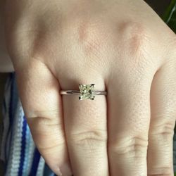 .5 ct Princess Cut Diamond Engagement Ring 