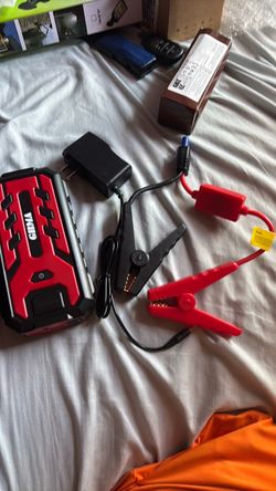Portable Car Jump Starter with Cables