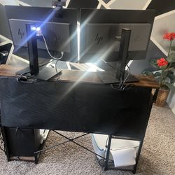 Desk With Cord Storage 