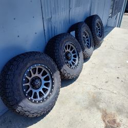 17x9+0  Wheels 6x139.7 And Toyo RT Tires New 