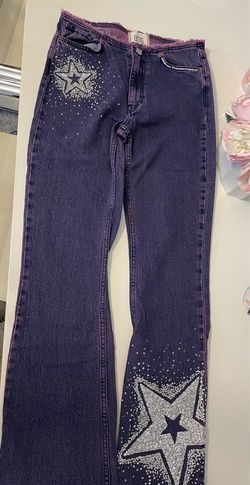 Pants denim purple, size 28