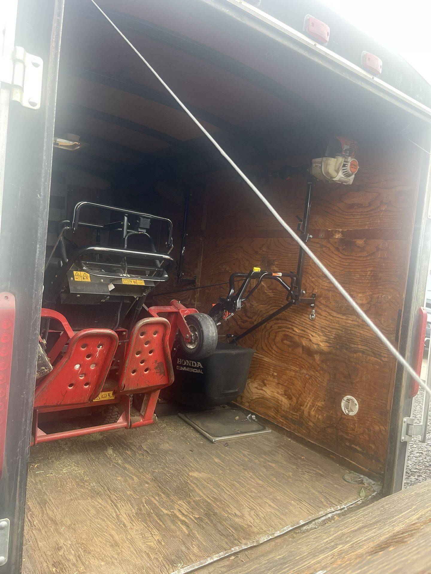 6x12 enclosed trailer equipment, not included