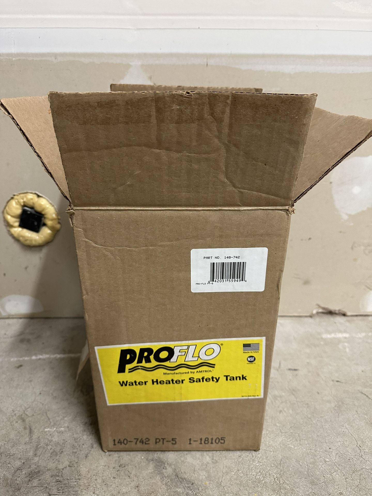 NIB - Proflo PT-5 Water Heater Safety Tank - Blue for Sale in Ruston, WA -  OfferUp