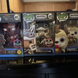 New Avatar Funko Pops: Vaatu, Sokka, & Proto As Appa