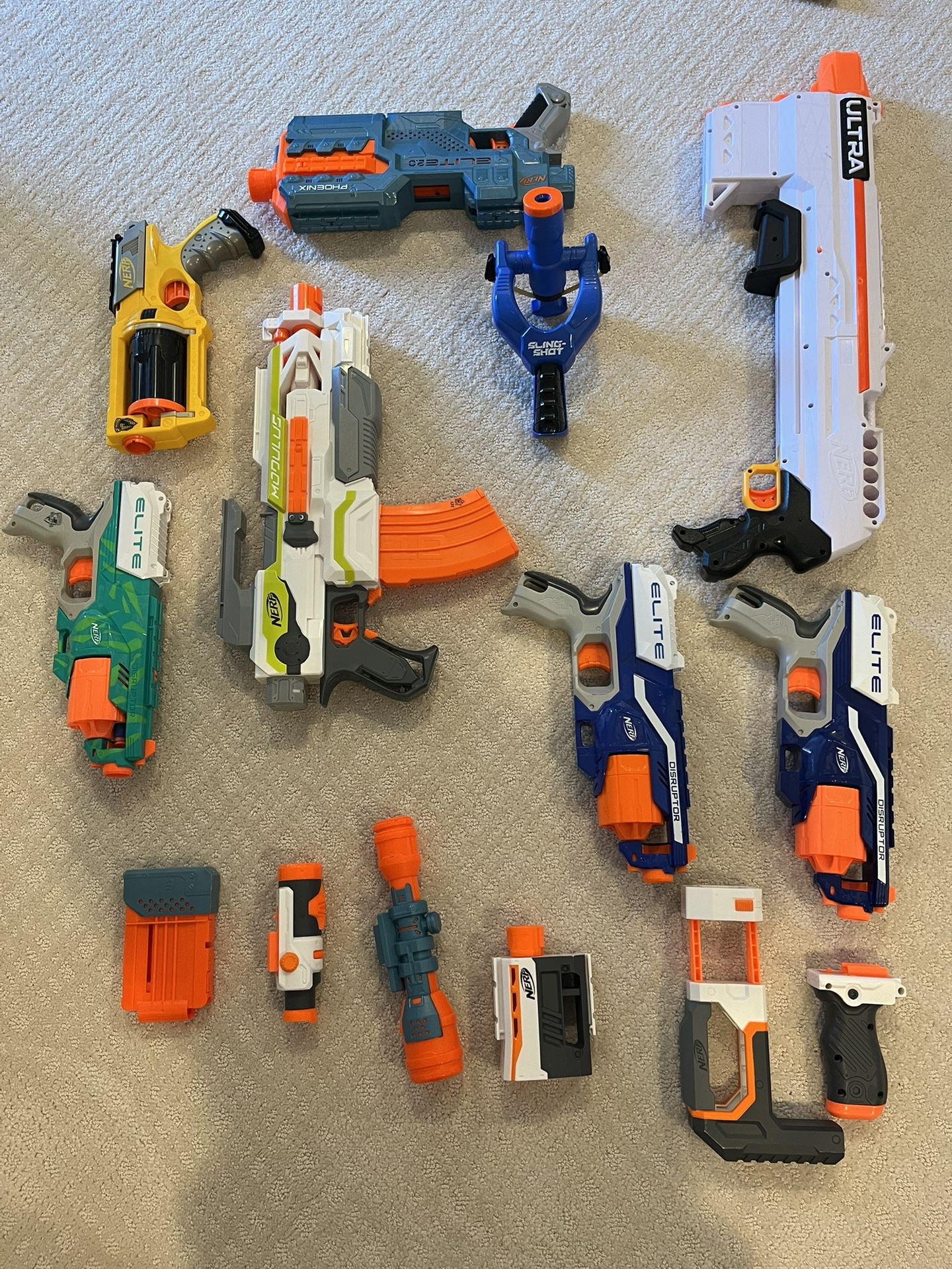 Lot Of Nerf Guns