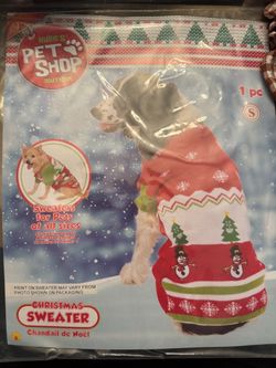 Pet Christmas sweater size small