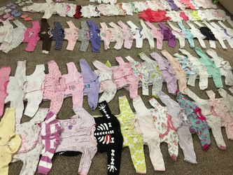 165 pieces for $125 for 0-6 months baby girl clothes