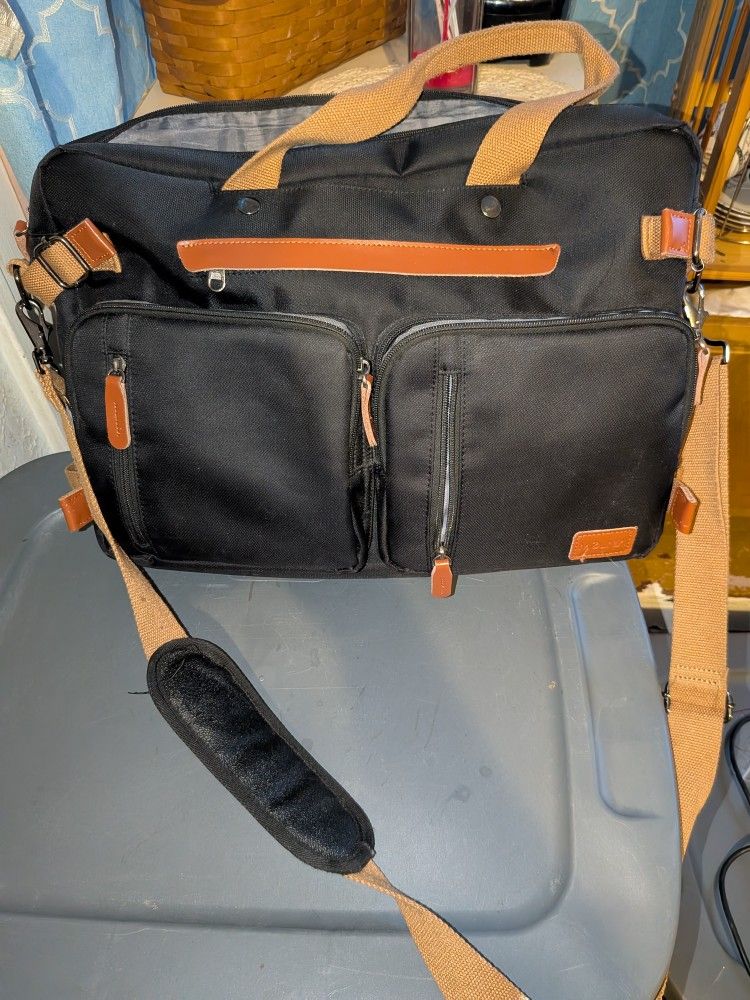 Large Laptop Bag/Book Bag Convertible Utility Bag