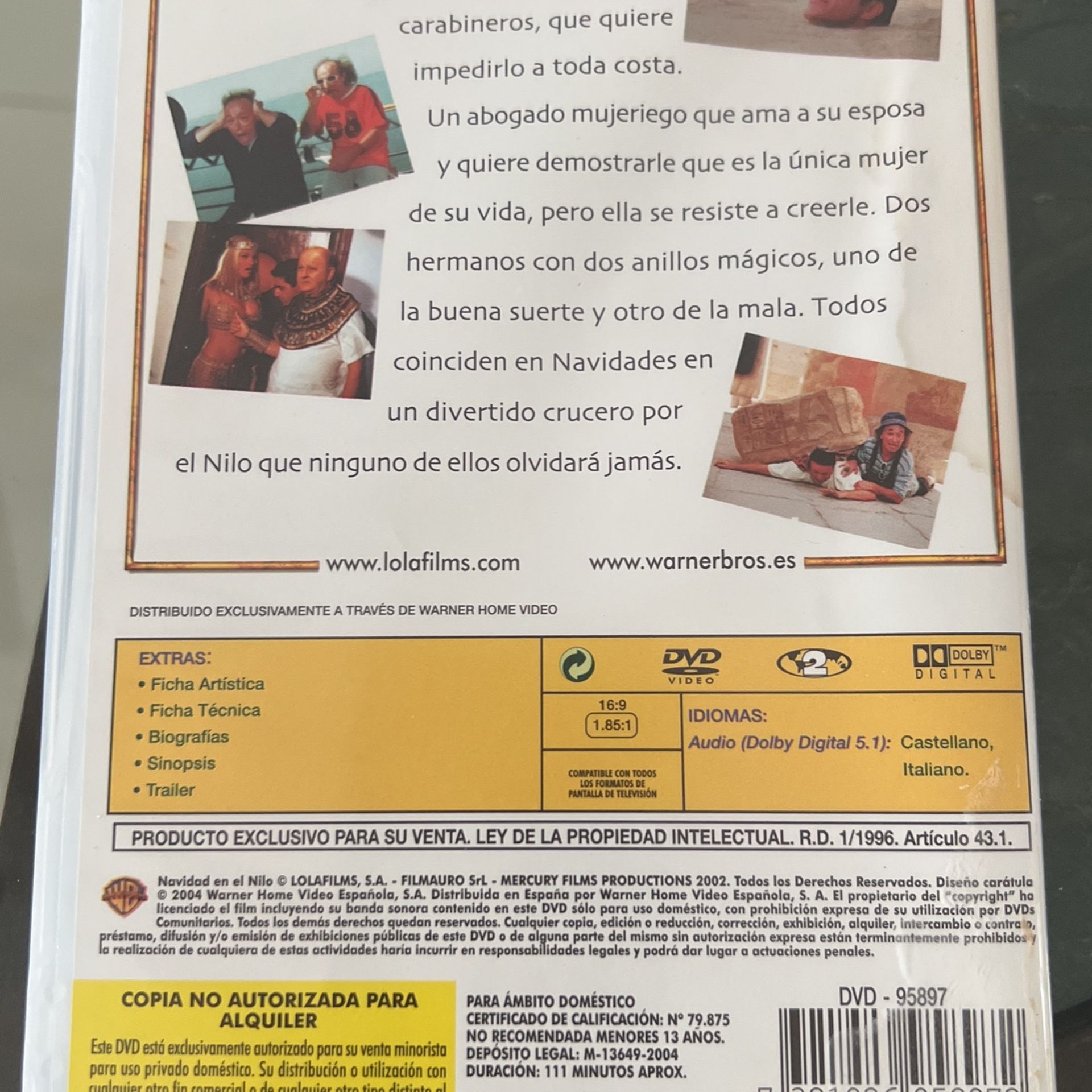 Navidad en el Nilo (need a DVD that has Playback Region 2) for