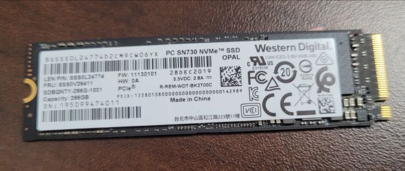 Western Digital PC SN730 NVMe SSD  256GB