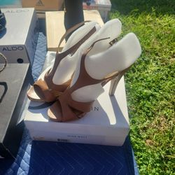 Nine West Biege Brown High Heels 