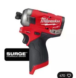 Milwaukee new 1/4” impact surge hydraulic fuel