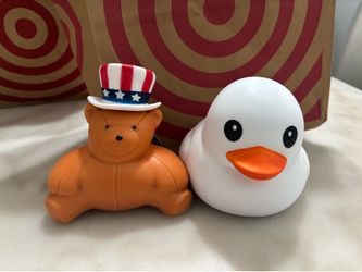 Sunny Days Squishy White Duck and Squishy Patriotic Bear