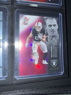 Topps 2025 Signature Class Brock Bowers #34 Magenta 61/250 Raiders