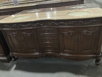 72 inch Traditional Bathroom Vanity Double Sink Cabinet  -B3073