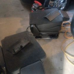 Captain seats with hardware