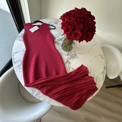 Zara New Red Dress Size S