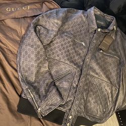 Authentic Leather Gucci Jacket