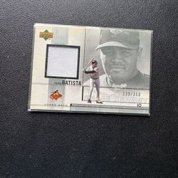 2002 Upper Deck Game-Used Jerseys /350 Tony Batista #TB Baseball Card