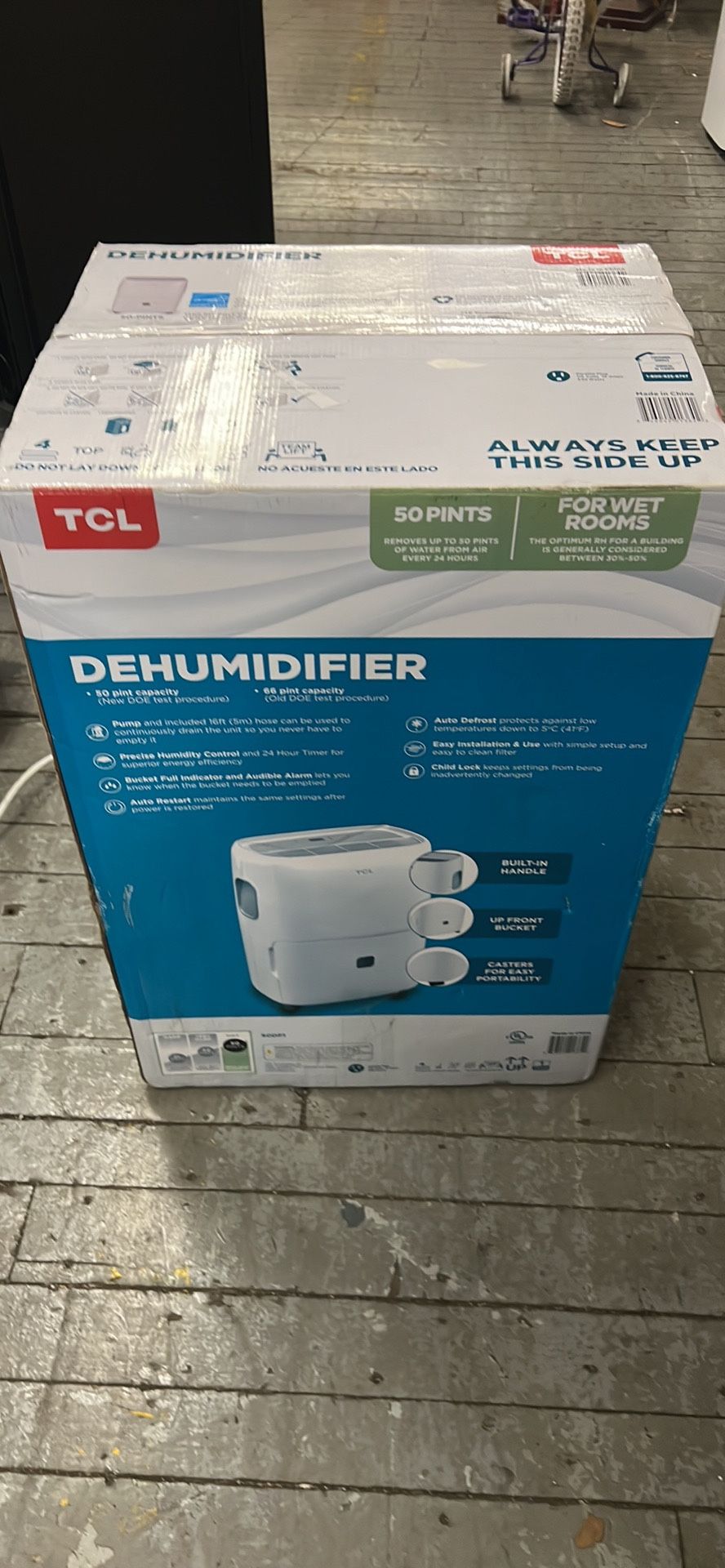 New 50 pints TCL Dehumidifier