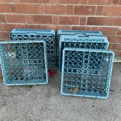 *FIVE* Available for purchase green or blue drying rack restaurant ones