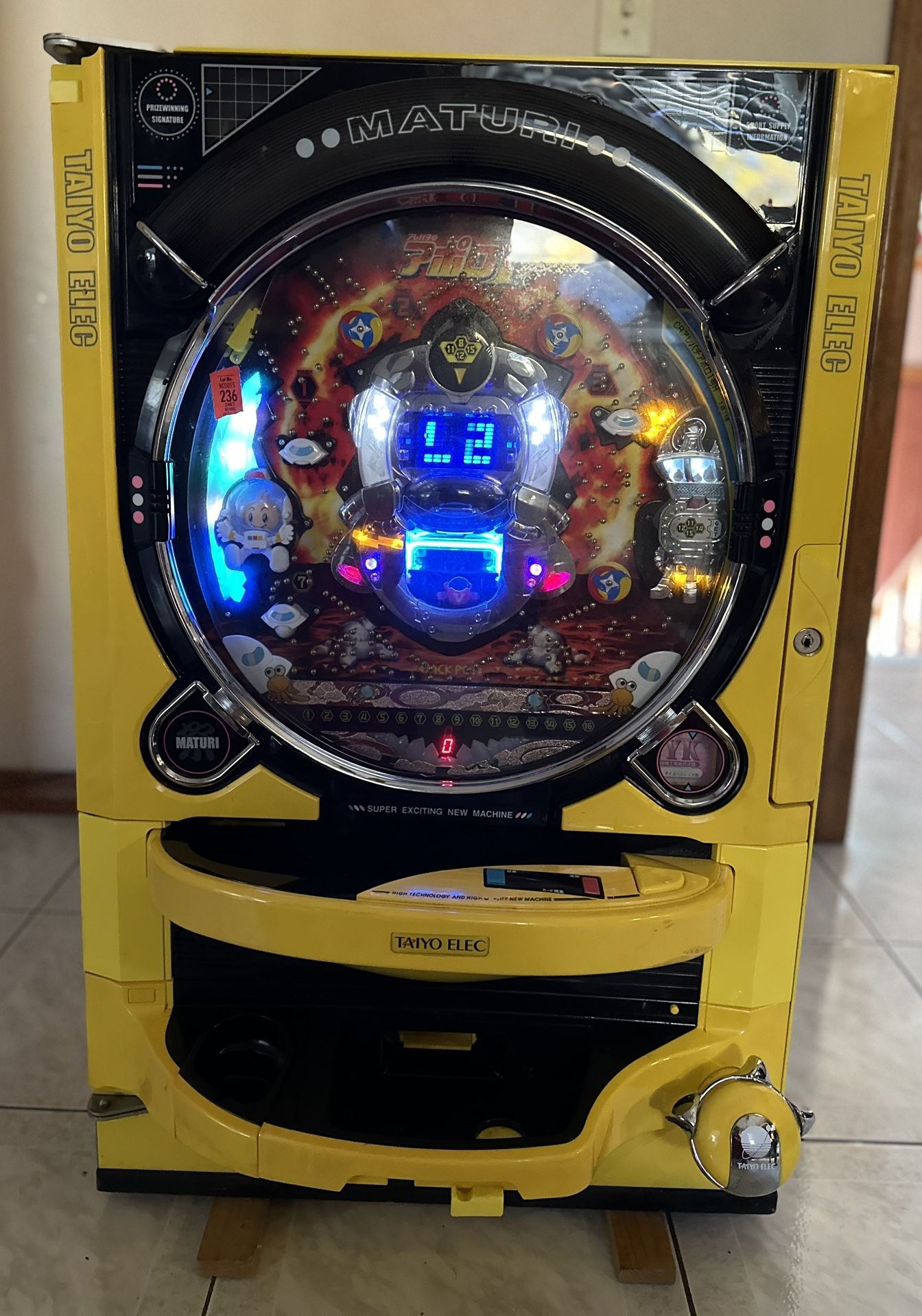 Rare 2004 Taiyo Elec Japanese Maturi Pachinko Pinball Machine/Arcade Game