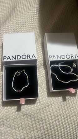 Pandora tennis necklace with bracelet