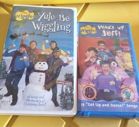 The Wiggles Vintage VHS Lot - Wake Up Jeff and Yule Be Wiggling