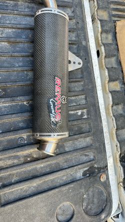 Remus Grand Prix Hi Mount Exhaust Carbon Muffler Pipe