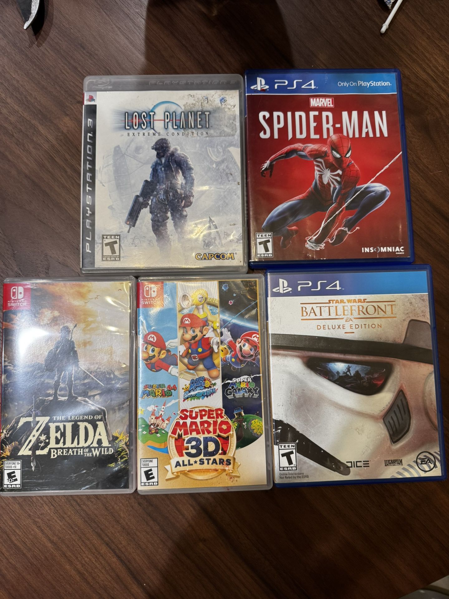 Nintendo Switch, Sony PlayStation 3 And 4 Games