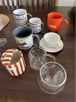 Glass and porcelain cups all for $15