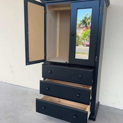 Tall Closet Black Pine
