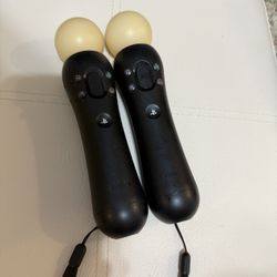 2 pcs Sony PlayStation Move Motion Controller PS3