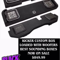 Kicker Pre Loaded Enclosures For Chevy/Ford/Ram